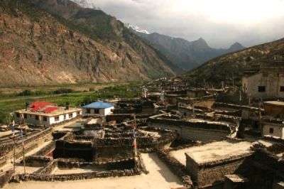 Marpha monastery overlooks the town and there are a number of small religious sites that can be walked including some caves and the cliffside chorten above the village